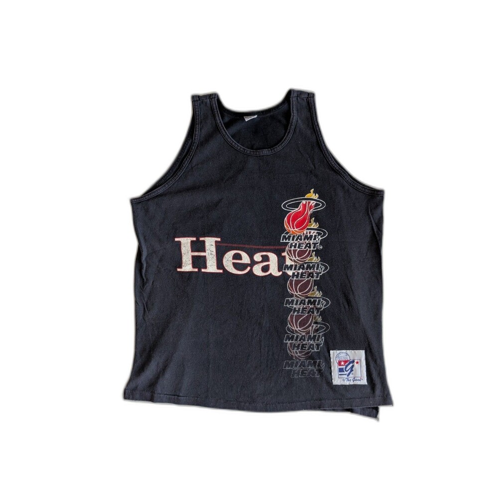 Vtg 90s Miami Heat The Game Women’s Graphic Print Tank Top Sz XL NBA